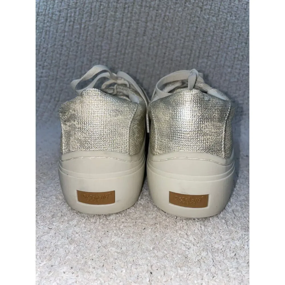 DR SCHOLLS Women’s 8.5 Time Off Max Platform Sneakers Metallic Anti-Odor Recycle